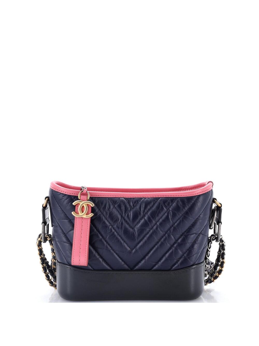 Chanel Gabrielle Hobo Chevron Aged #318285C21B